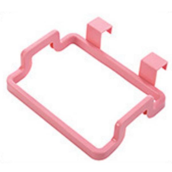 Plastic Trash Rack Storage with Dual Compartments for Easy Waste Separation, Hangs On Cupboard Door, Available In Multiple Colors