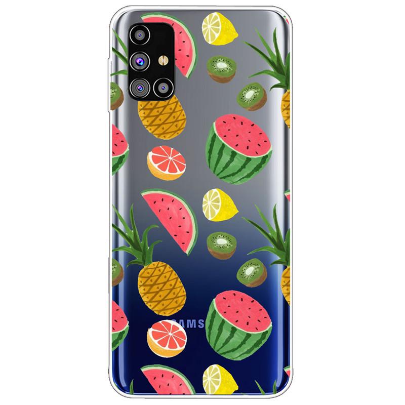 Clear Soft Cover for Samsung A31 A41 A51 A71 Case TPU Transparent Lovely Fashion Cases for Galaxy A71 Silicone Bumper Cat