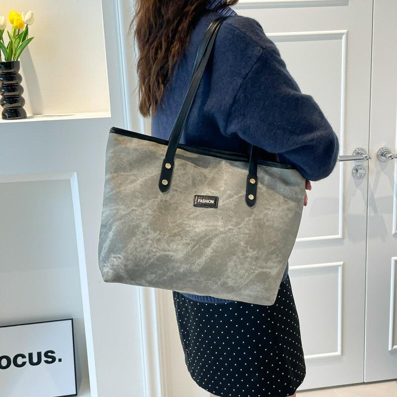 Classic Vintage Pu Leather Tote Bags for Women Vintage Versatile Ladies Shoulder Bag Large Capacity Female Underarm Handbags