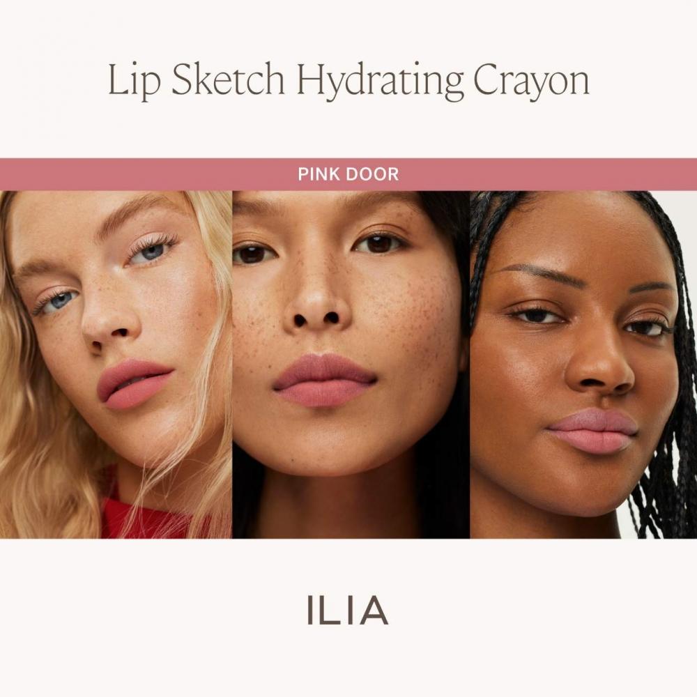 Ilia Lip Sketch Hydraterende Lippenstift + Lippenpotlood 0,08 Oz Pink Door Zacht Roze