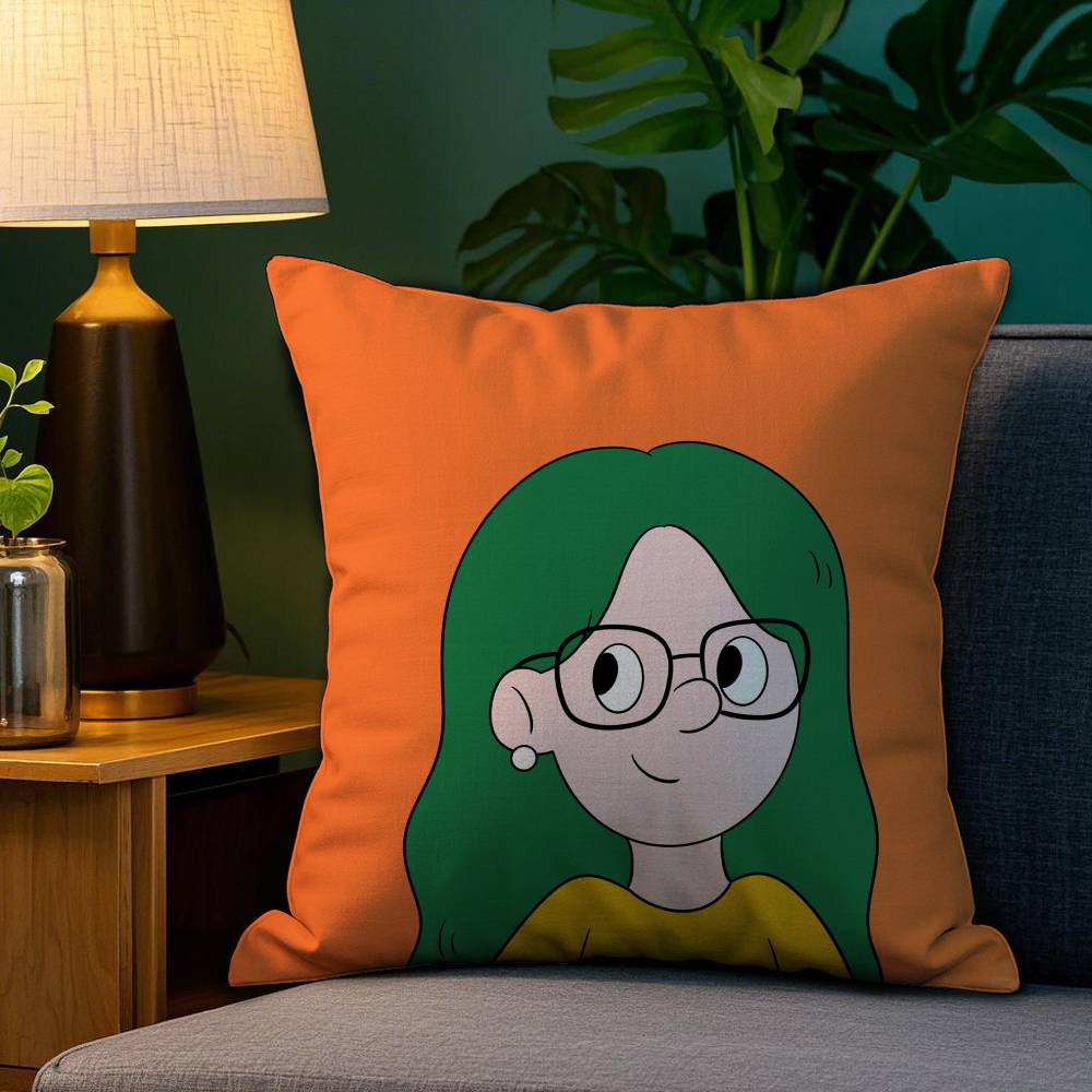 P-Pop Man Pillow Case Plush Fabric Soft Double Sided Print Home Sofa High Quality Cushion Cover Throw