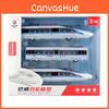 Piece Three Alloy High Speed Train Model Opening Doors Light Collectors Effects