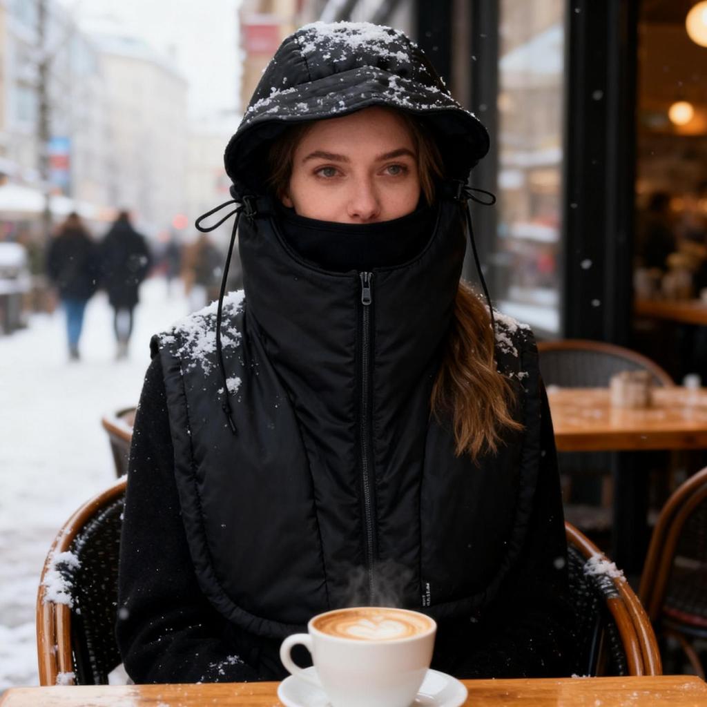 Comfortable Thermal Hat With Face Covering Winter warm Windproof Ski Headwear For Women Skiing Snowboarding Sledding