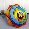 1pc SpongeBob Automatic Folding Umbrella - 8-Rib Automatic Open/Close, Portable Collapsible Compact Umbrella Yy251218014