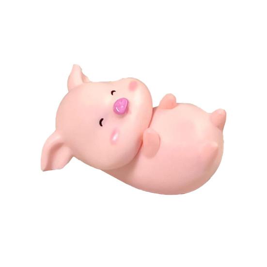 Mini Pig Figurines Cartoon Toy Cute Toppers for Home Piglet Cake Miniature Pig Office Desk Birthday