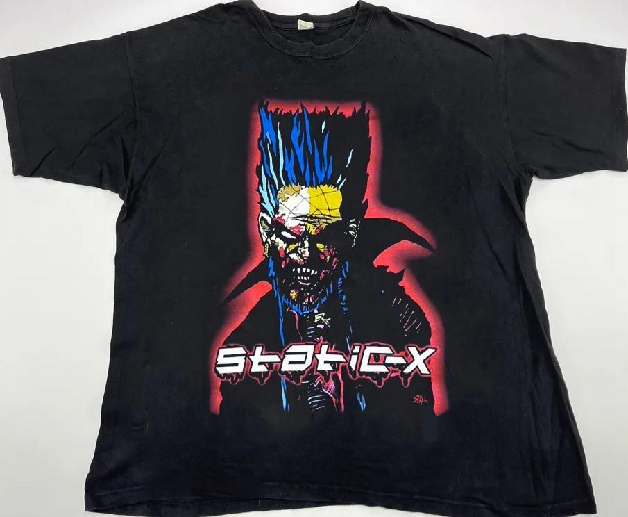 Vintage rare 2001 Static X cold we’re so Cold vintage black shirt QT3555 XL