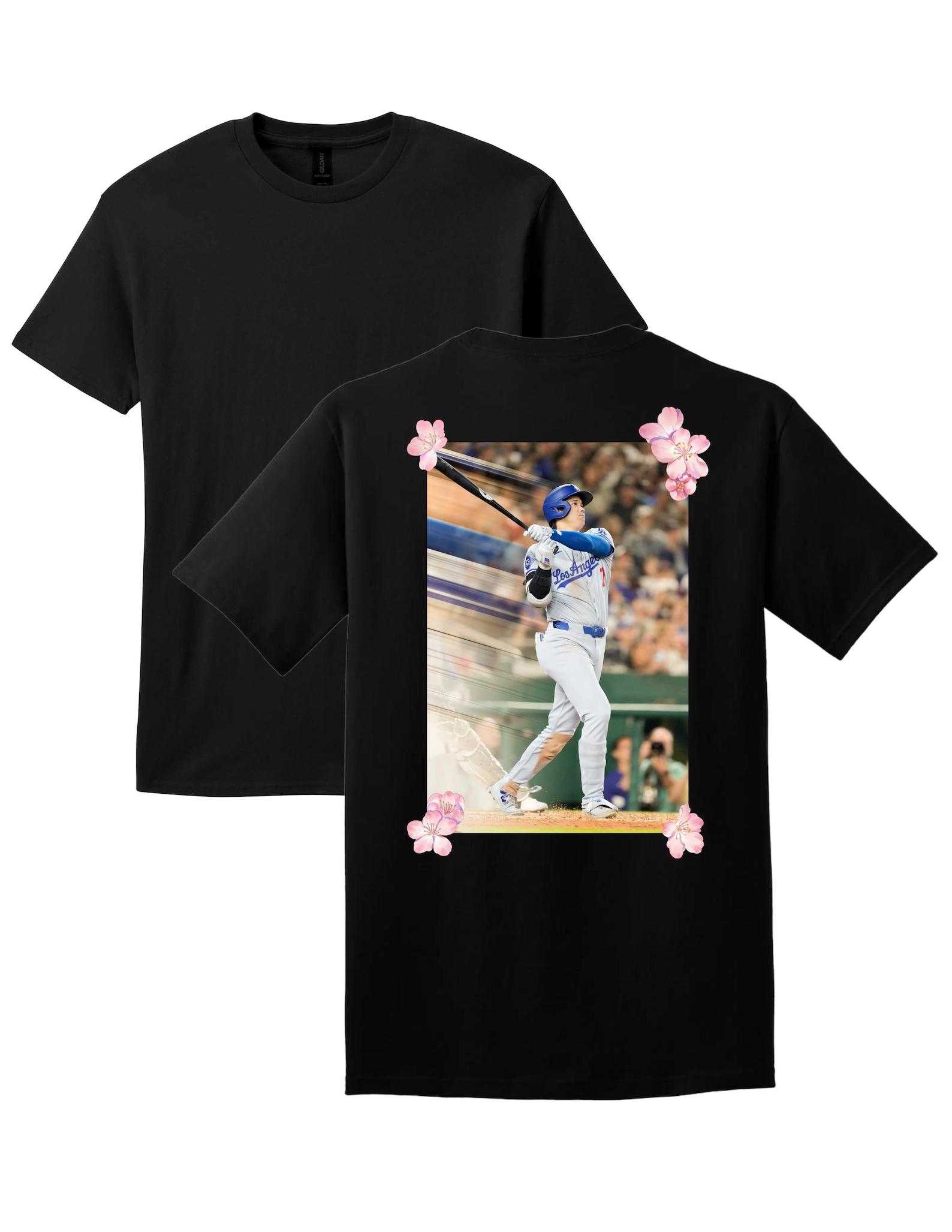 Shohei Ohtani Los Angeles Baseball Team Cherry Blossom Graphic Tee XL