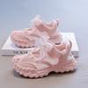 Summer new children's frame shoes girls pearl bow sports sandals single mesh breathable princess training shoes