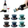 Leak Proof Reusable Silicone Bottle Sealer Cap Cork Plug Cover for Wine, Champagne, Whiskey - Bar Bartender Accessories