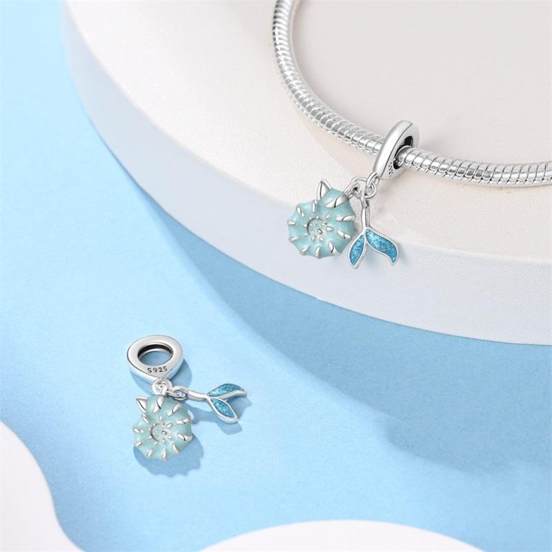 Elegant Copper Charms Sea Shell Starfish Dolphin Beads Fit Bracelet Necklace Bead Jewelry Making Fine Jewelry Gift