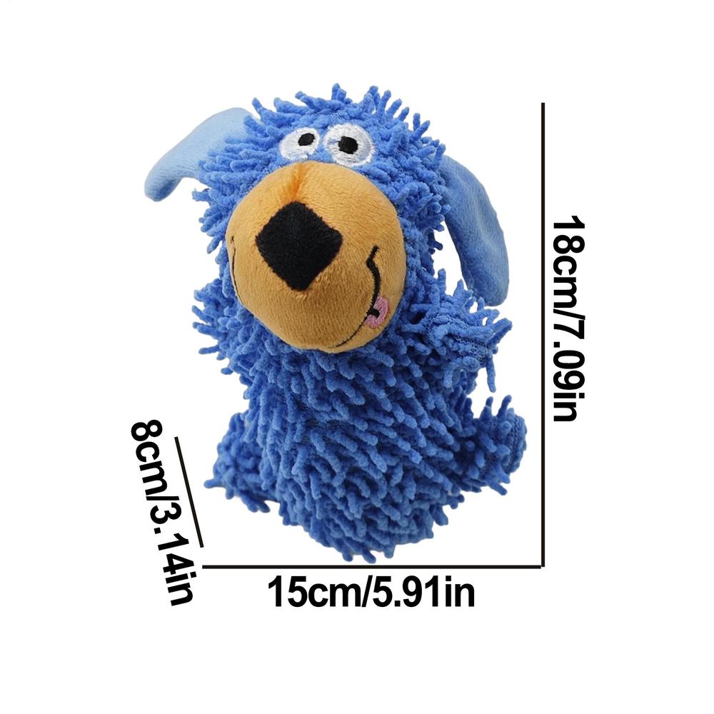

Squeaky Toys for Dogs Interactive Dog Squeak Toys for Teeth Cleaning Enrichment Stimulation Puppy Chewers for Companionship синій