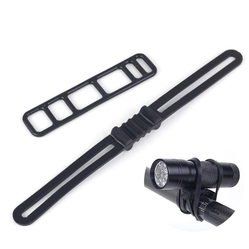 1 Set Fahrräder Silikonband Radfahren Lenkerhalter Halter Elastikband Bandagen Gürtel Fahrräder Licht Ersatzhalterung