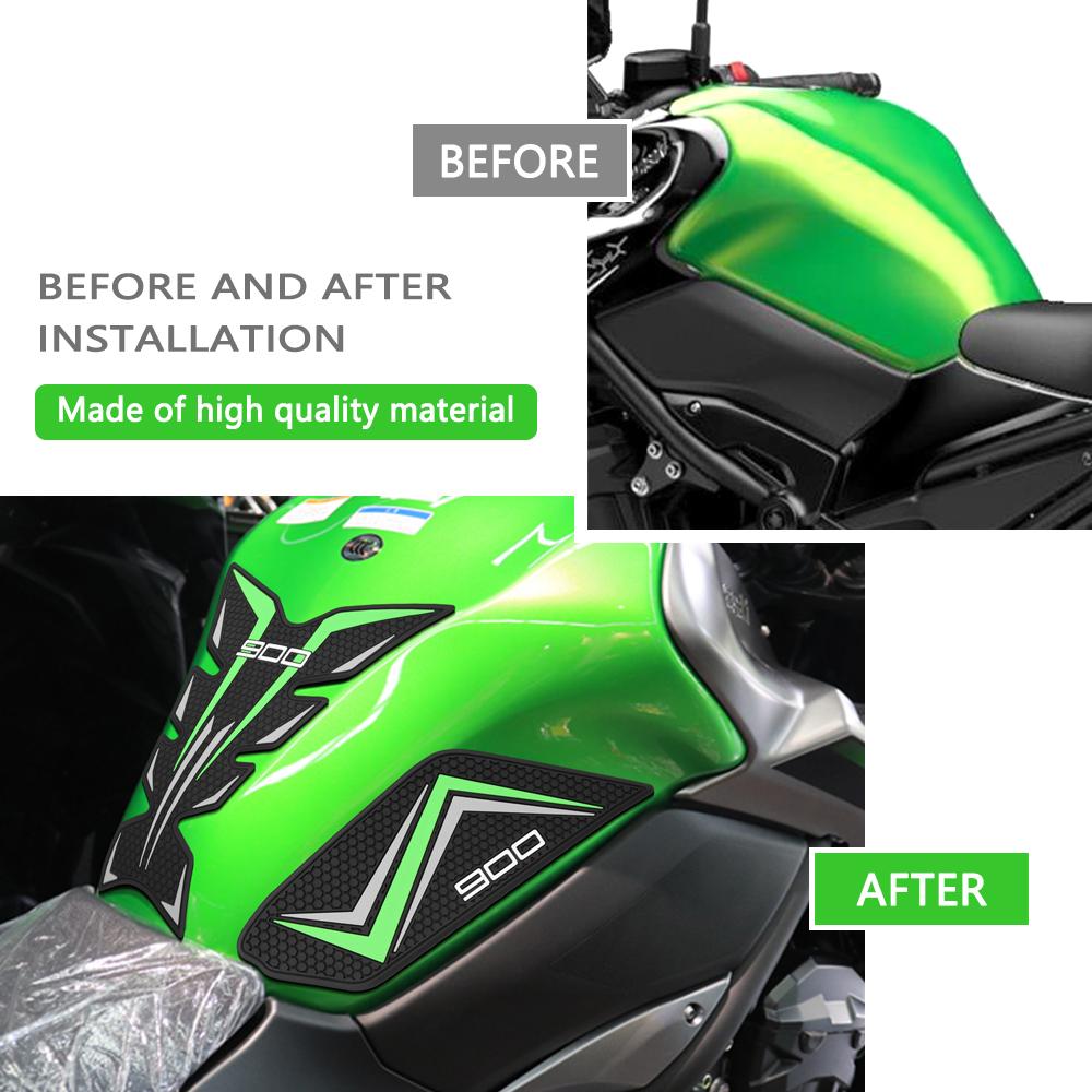 For Kawasaki Z900 2025 Z900SE 2024 Z900 SE 2017-2025 Motorcycle Tank Pad Protector Sticker Decal Gas Knee Tank Traction Pad Side