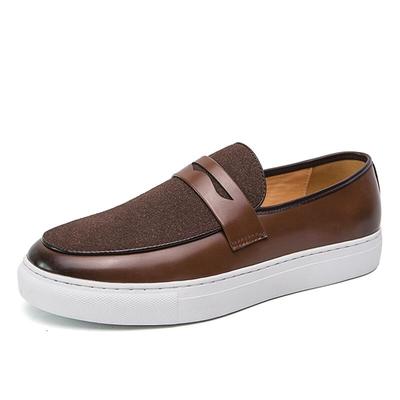 Classic Men's Business Casual Shoes New Trendy All-match Platform Men Loafers Fashion British Flats Driving Shoes Men's Shoes