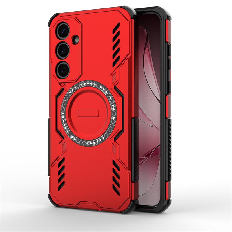 

Броня Чехол для Samsung Galaxy A35 Магнитная Адсорбция Беспроводная Зарядка Чехол Samsung A35 A55 A26 A56 Чехол Для Samsung A35 Чехол Galaxy A56 5G красный