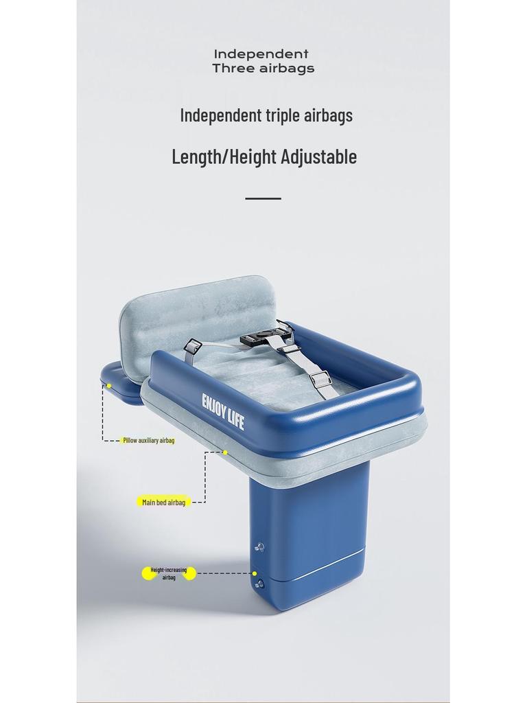 High-Speed Portable Inflatable Kids Travel Mattress for Planes and Cars