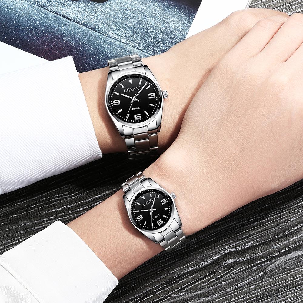 Chenxi Luminous Waterproof Couple Watches - Men's and Women's Watch Set
