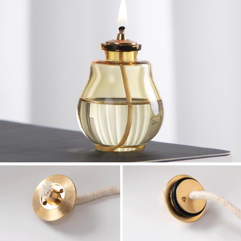 1Pc Glas Vintage Wohnkultur Innenbereich Laterne Kammer Öllampe 100ML Kerosinlampe