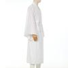 [FAD-4U] Męskie Białe KimonoYukataBiały Szlafrok, 100% Bawełna, Jednolity Kolor, Biały i Czarny, Odpowiedni do Świątyń, dla Mnichów, dla Gentlemanów, Duże Rozmiary
