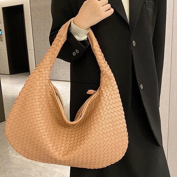 French Style Underarm Bag, New High-end Woven Bag, Shoulder Handbag, Women's Atmospheric Versatile Commuter Bag