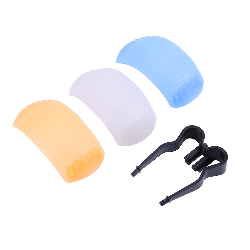 3 Color 3 In 1 Pop Up Flash Diffuser Cover For DSLR SLR Cameras