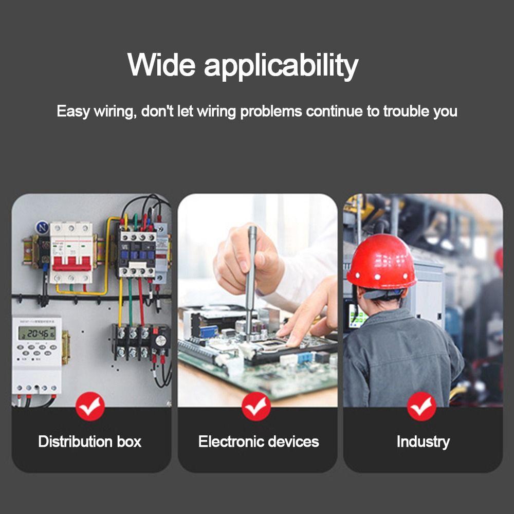 Copper Tin Plated C45 Terminals Pin-Shaped DZ47 Circuit Breaker Plug Cable Wire Lug  Electrical