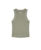 Mattengkim Distressed Sleeveless Logo Top In Beige