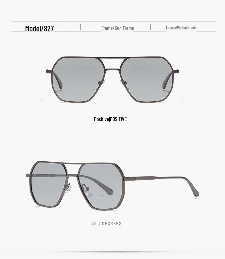 Aluminum-Magnesium Photochromic Polarized Sunglasses: Day/Night Dual-Use for Driving & Outdoors