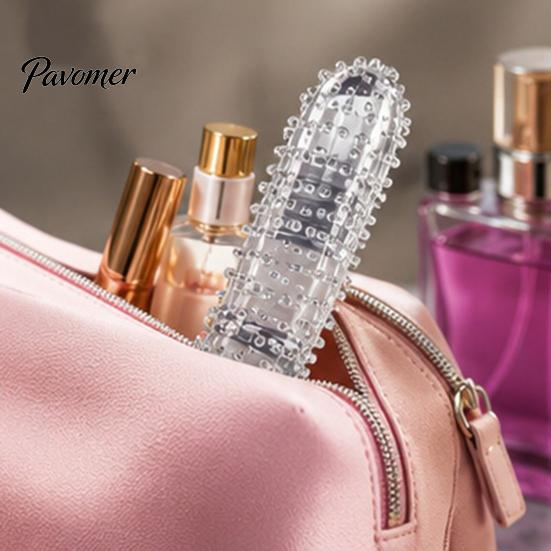 Durable One Piece Molded Toy Large Clear Silicone Dildo, Realistic Sex for Men Sensory Grain Texture Stroker Women, BDSM Beginner Training Tool, Adult