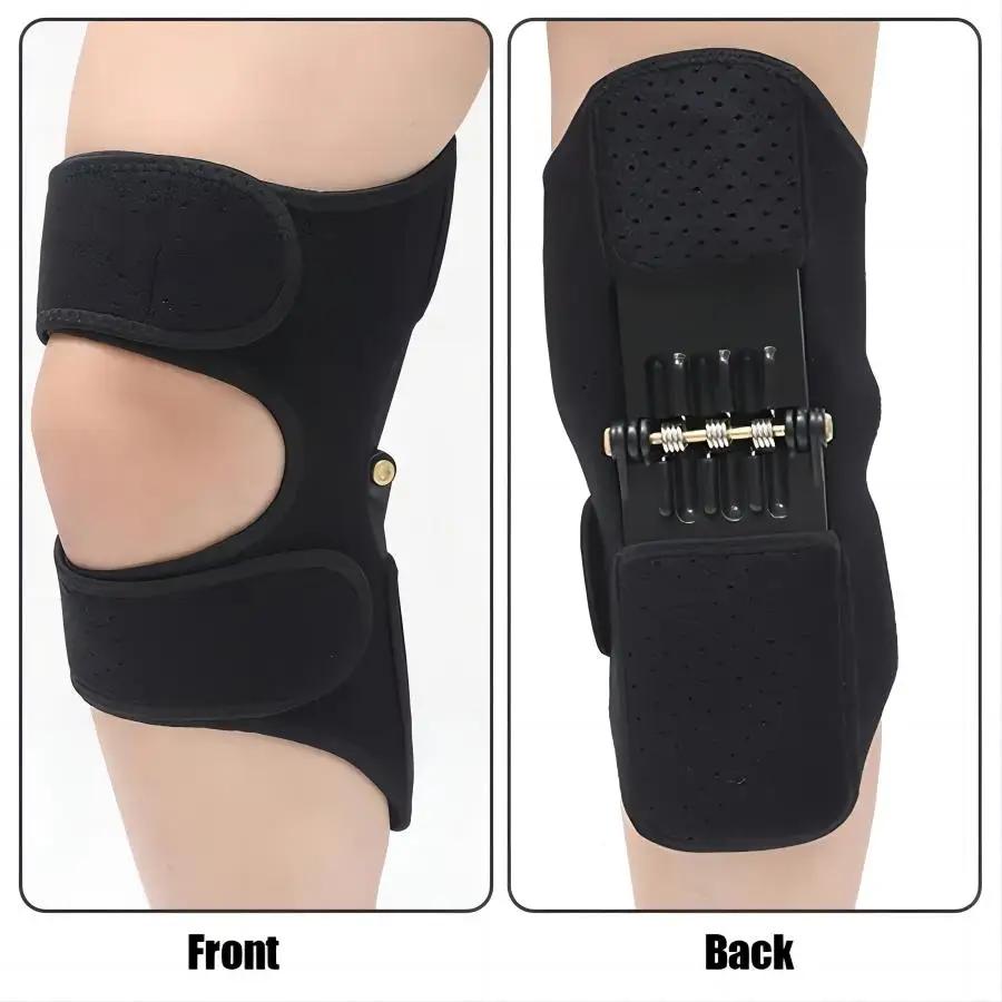 Knee Booster izable Fit Breathable Support with Powerful Rebound Spring Hook and Loop Closure Ideal for Running Bicycle and Hiking