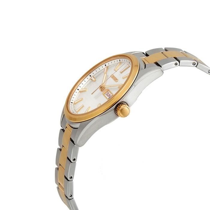 Ceas - SEIKO - SUR446P1 - Bicolor - Oțel inoxidabil - Afișare dată