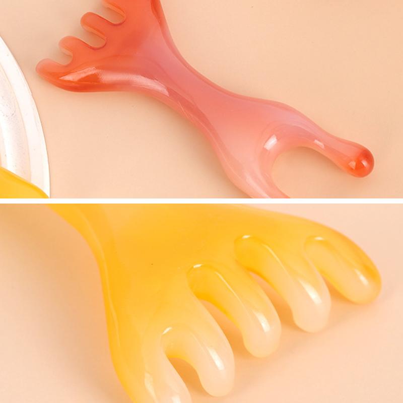 Head Scalping Massage Tool Comb For Hair Head Face Eye Neck Plastic Body GuaSha Tool Relieve Stres Promote Lymphatic Circulation