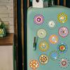 8/12PCS Diamond Painting Fridge Magnets Sticker Thanksgiving Refrigerator Magnets for Fridge Whiteboards Car Mailbox Decoration