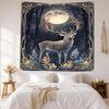 Deer Wall Decor Tapestry Art For Pet Memorial Birthdaywedding Party Backdrop Family Gift