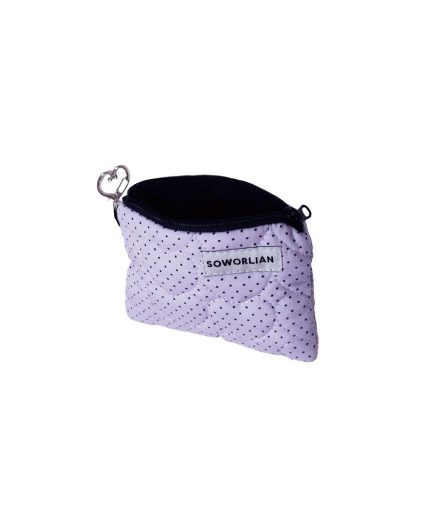 Soworlian Zipper Card Pocket_Petit Dot Purple