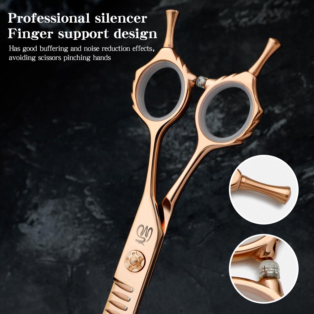 Professional 7.5 Inch Curved Thinning Dog Grooming Shears Fish Bone Scissors High Quality JP 440C for Dog Face And Body Cutting