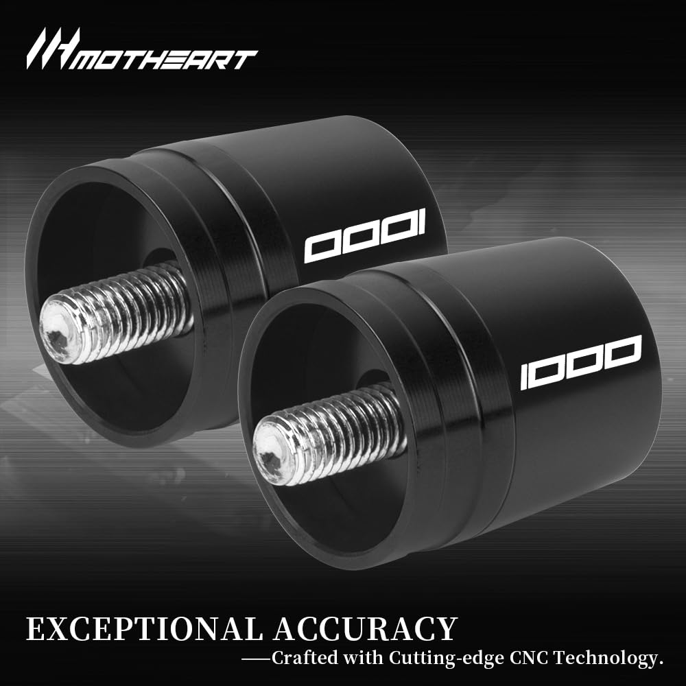 MotHeart Motorcycle Bar End Slider for Ninja 1000 2011-2019 Ninja 1000SX 2020-2024 Motorcycle Handlebar