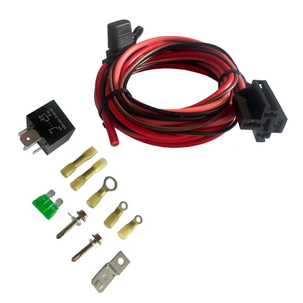 Electric Fuel Pump Relay Kit, Fuel Pump Wiring Harness Bypass, Fuel Pump Relay Replacement, 40-Amp Waterproof Relay