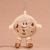 1pc Plush Cookie Coin Purse Unique Creative Cartoon Cookie Design Keychain Earbud Case Cute Cookie Shaped Storage Pouch