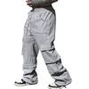 Men's Solid Color Loose  Wide Leg Sweatpants Men's Casual Fashion Sweatpants