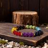 Festliche Geschenke Lebendige Regenbogenfarbe Perlenarmband Modeschmuck Für Unisex Tägliches Tragen Stilvoll Und Auffällig Passendes Accessoire