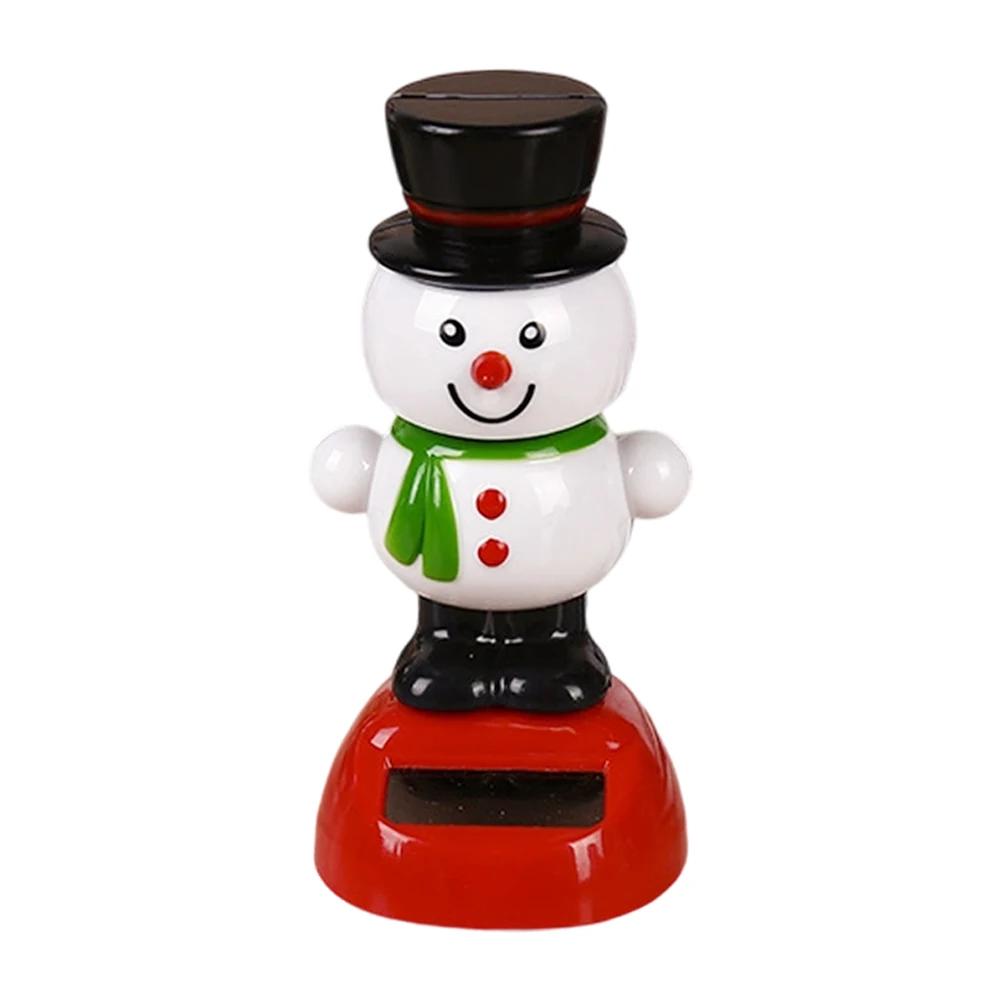Car Ornament Creative Solar Swing Doll Shaking Santa Claus Gift Cartoon Christmas Gifts Car Decoration for Children