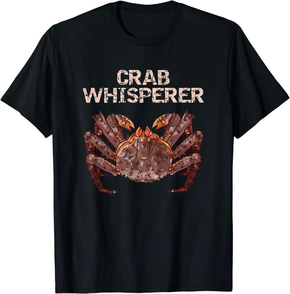 Crab Whisperer Alaskan King Crab T Shirt 100 Cotton Short Sleeve ONeck Casual Tshirts Loose Top New Size S3XL