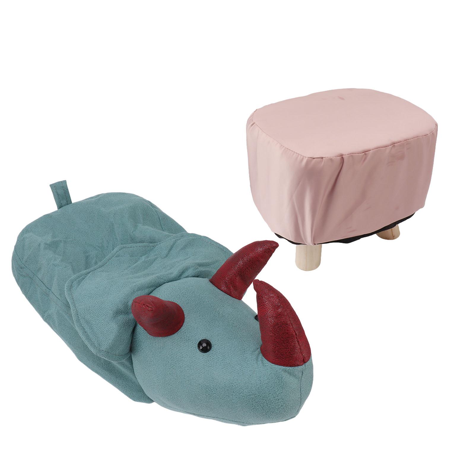 

Милый табурет для ног в виде животного с мягкой набивной подушкой и ножками, предотвращающими скольжение, маленькие табуреты для ног для детей и взрослых, динозавр