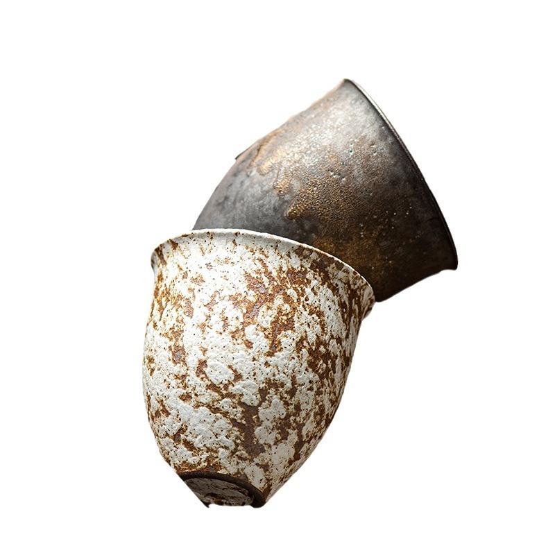 90ml Ceașcă de Ceai Ceramică de Uz Casnic Glazurată Ruginie Aurită Ceașcă Master Accesorii Set de Ceai Kung Fu