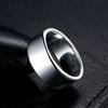New Arrival Stylish Women Fashionable 8Mm Wide Stainless Steel Rings Nuptial Bridal Rings Men Jewelry High Polished  Color ColorTrendy Jewelry