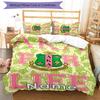 3pcs Custom Name Alpha Kappa Alpha logo Bedding Set Duvet Cover Closure Includes 1 Duvet Cover & 2 Pillowcases for All Seasons Bedroom Decor