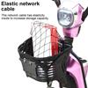 Motorcycle Cargo Net Polyester High Elastic Cargo Net with 4 Adjustable Hooks 360 Degree Rotatable Motorcycle Net Supplies