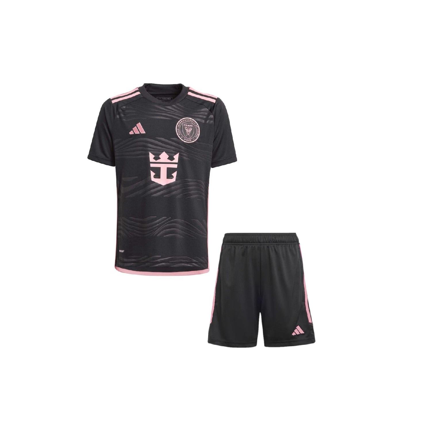 

Черные детские футбольные майки нового сезона Inter Miamimessi 2024-2025, 2 шт. 3-4 Yaş