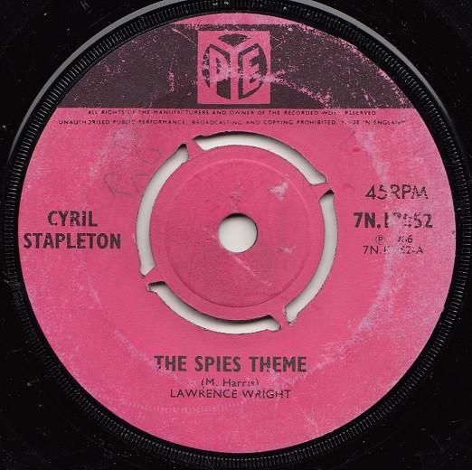 

7inch Record CYRIL STAPLETON - The Spies Theme 7N17052 Pye Records 1966 UK Pop Used